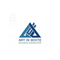 Art in White building and construction  logo