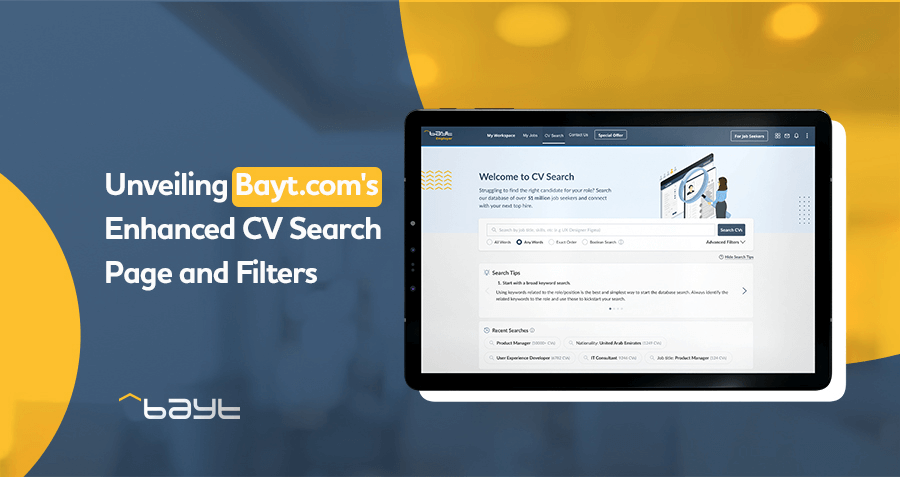 Unveiling Bayt.com's Enhanced CV Search Page and Filters