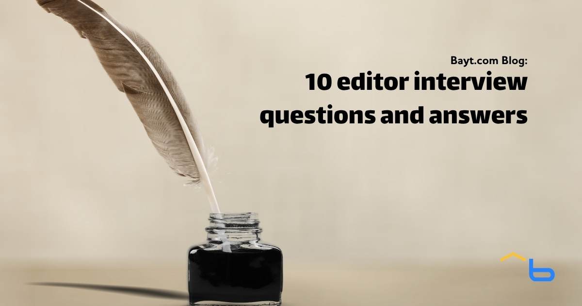 10 editor interview questions and answers
