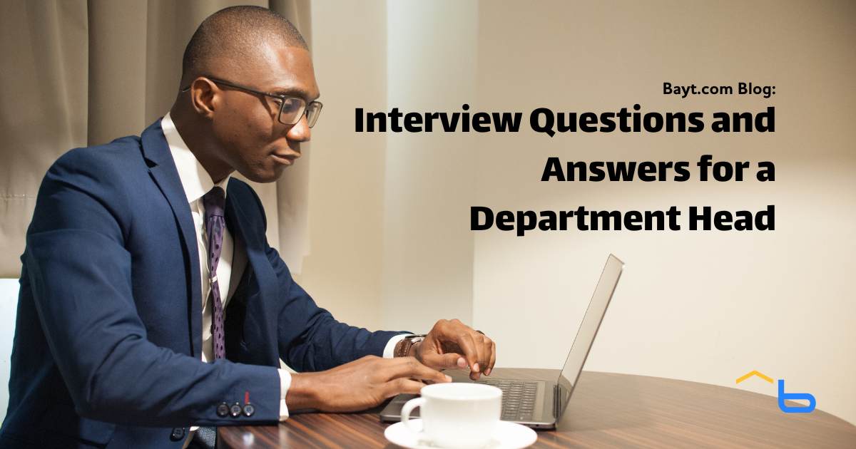Interview Questions and Answers for a Department Head