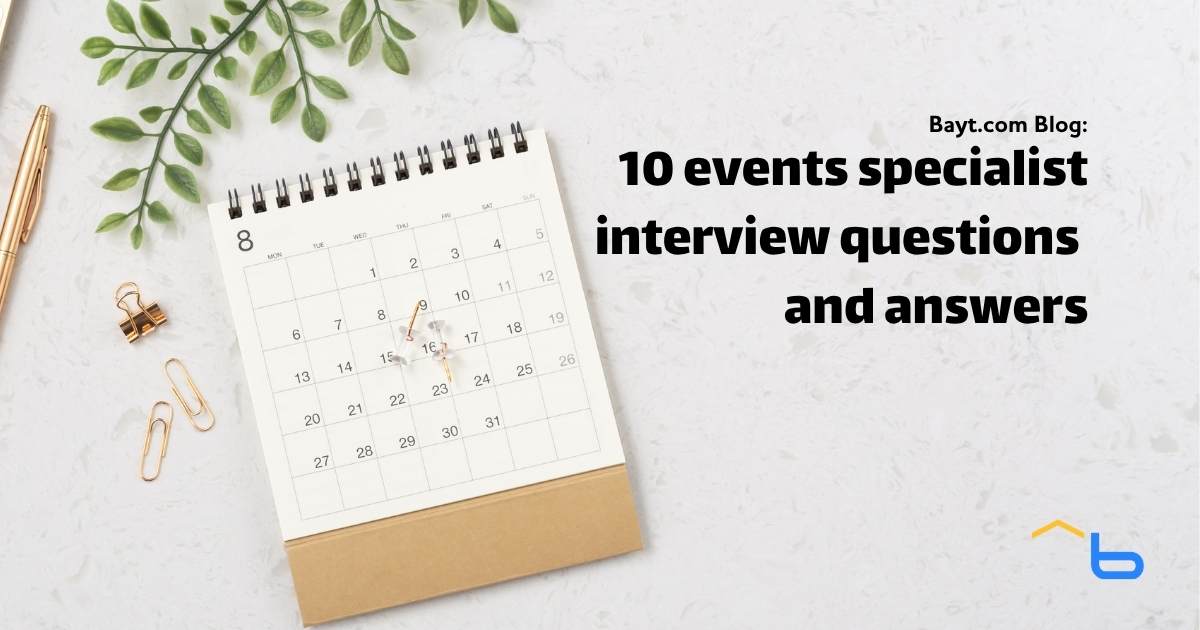 10 events specialist interview questions and answers