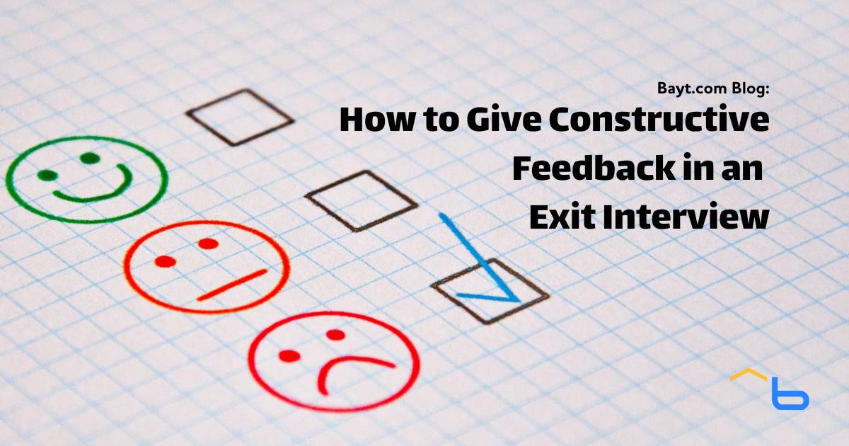 How to Give Constructive Feedback in an Exit Interview