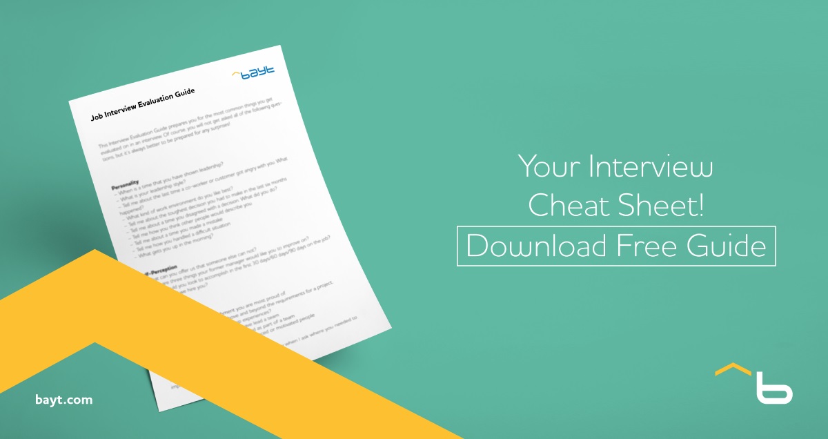 Your Interview Cheat Sheet from Bayt.com