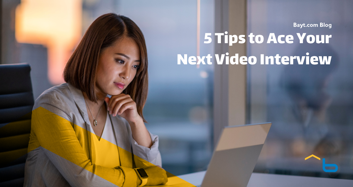 5 Tips to Ace Your Next Video Interview