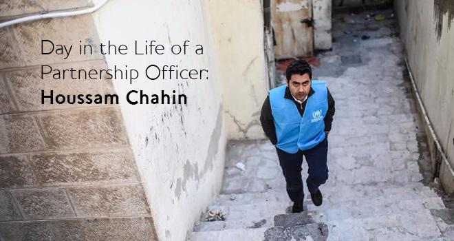 "Perseverance is a key trait for the humanitarian field," says Houssam Chahin of UNHCR