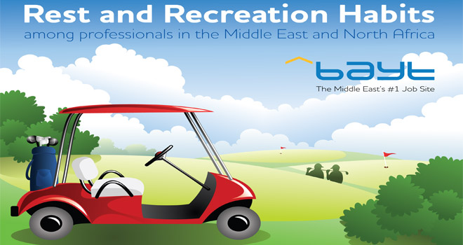 Bayt.com Infographic: Rest and Recreation Habits Among MENA Professionals