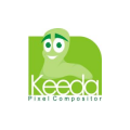 "KEEDA Pixel Compositor." (Graphic Designing Studio)  logo