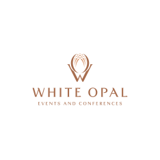 White opal for events and conferences   logo