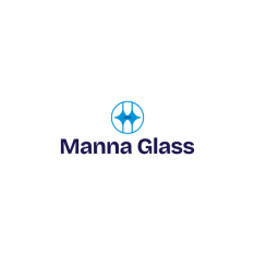 Manna Glass company  logo