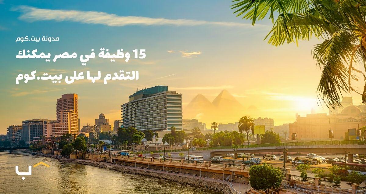15 وظيفة في مصر يمكنك التقدم لها اليوم على بيت.كوم (يونيو 2024)