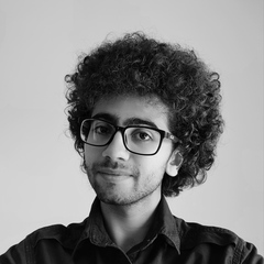 Omar Abualwafa, visual graphic design intern