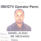 DANIEL ALEMU DEMISSIE, Senior Mechanic GSE/GTV