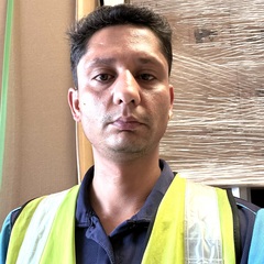 Bipin Sitaula , warehouse forklift operator