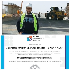 Eng Mohamed Mahmoud fathy  Abd Elrazek  PMP CERTIFICATE 