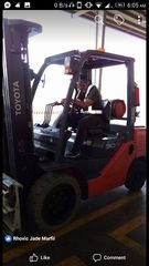 Juan Paolo Lacea, forklift/reach truck operator