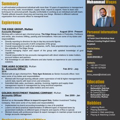 Muhammad waqas, Sr.Acountant