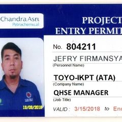 JEFFRY FIRMANSYAH, QHSE MANAGER