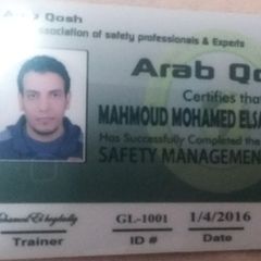 محمود محمد السيد السيد سليمان, مدير السلامة والصحة المهنية