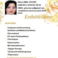 Amal zouhir, beauty therapist