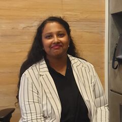 Shirly Joseph, Finance Operations Executive with basic knowledge of Power BI and Tableau