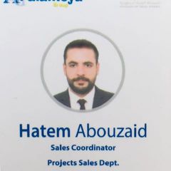 حاتم محمد أبوزيد, Sales coordinator
