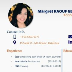 Margret  Raouf, Project Coordinator