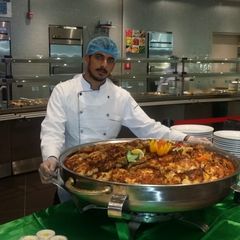محمد المسبح, طاهي أطعمة عربية