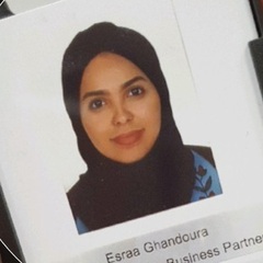 Esraa Ghandourah, Finance Manager